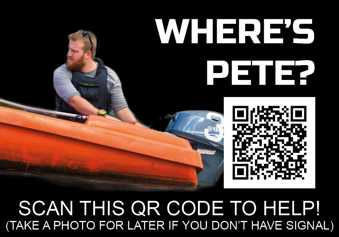 Boat Pete with QR Code